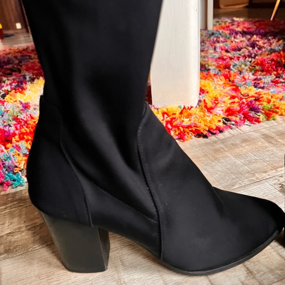 Forever, 21 heeled black boot size 7 1/2 - Picture 11 of 14